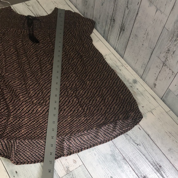 Lucky Brand Flowing Short Sleeve Top Small - Picture 7 of 7